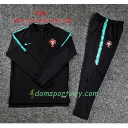 Portugalia Dziecięcy Komplet Bluzy Treningowe Czarny 2018-2019